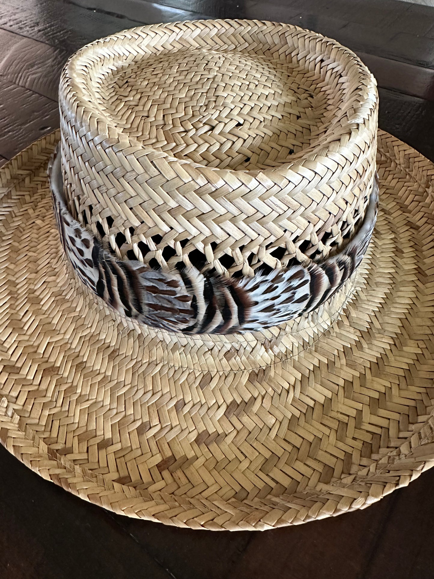 24" Chukar and Francolin Humu Papale (feather hat band)