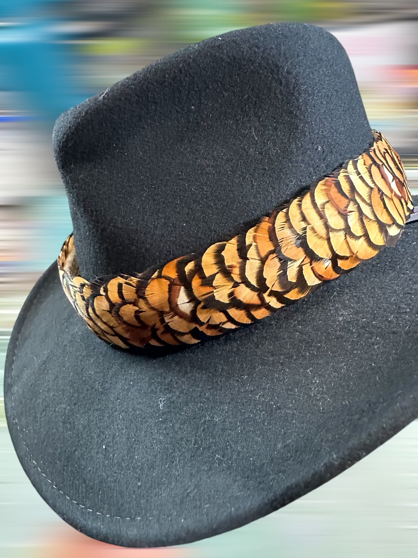 23-1/2" Reeves Venery Pheasant Humu Papale (feather hat band)