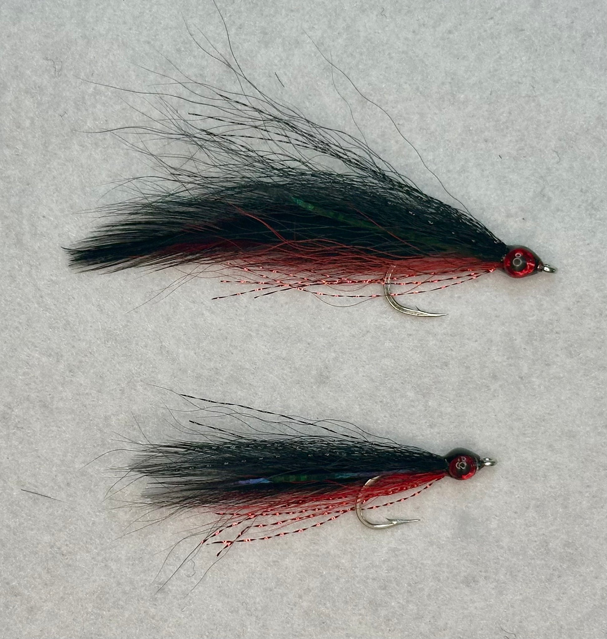 courtney walls fly fishing lures 3-1/2" and 2-1/2" Deceiver salt water fishing flies
