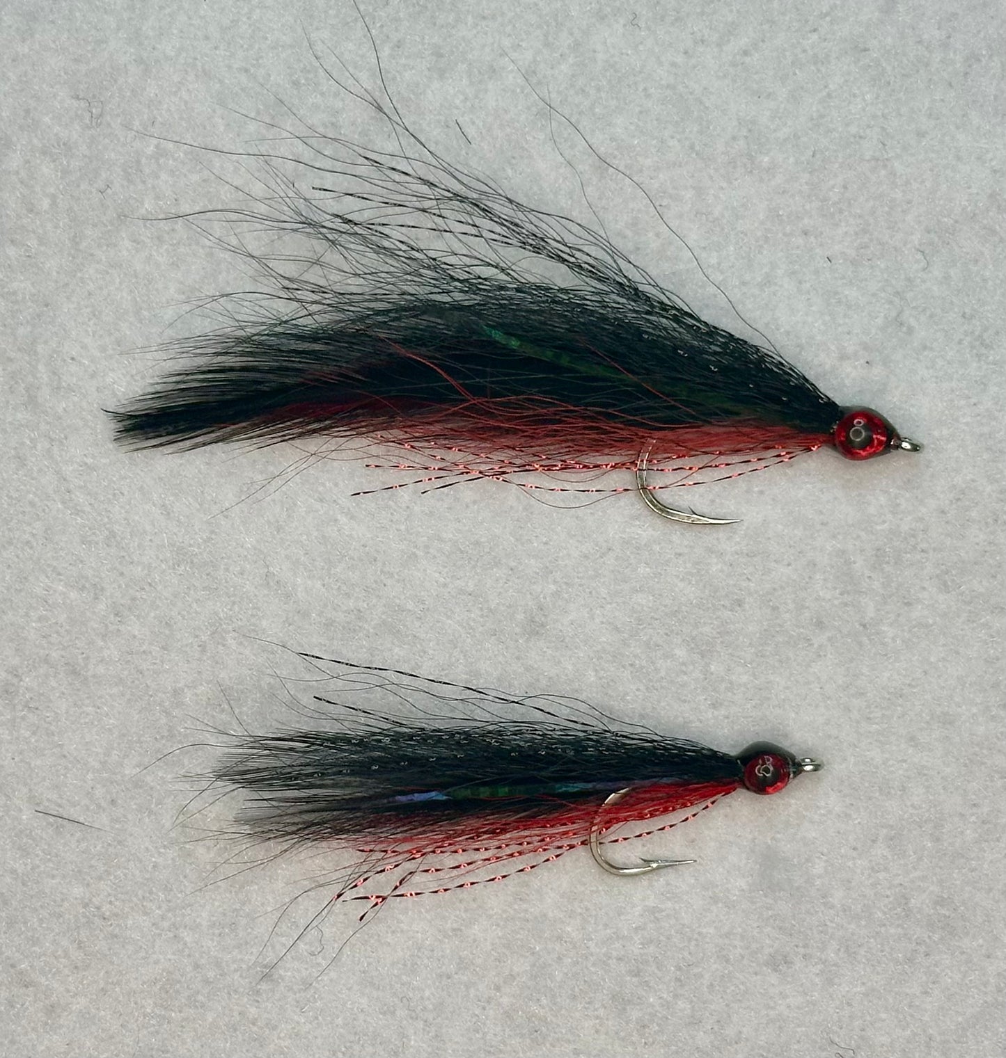 3-1/2" and 2-1/2" Deceiver salt water fishing flies