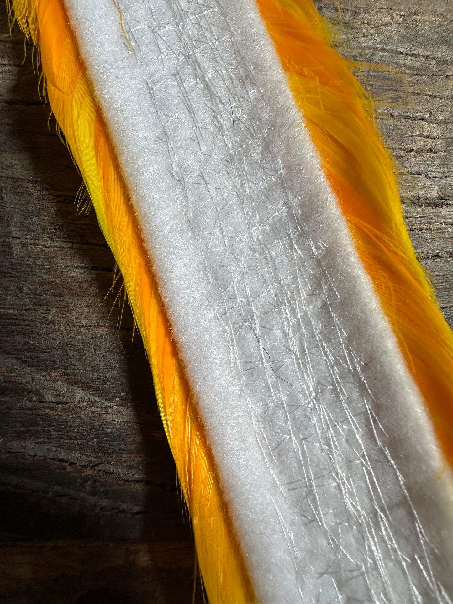 Bright Ilima 2nd cut goose with guinea hen accent humu papale (feather hat band)