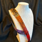 25" Rainbow dyed Ringneck Pheasant humu papale (feather hatband)