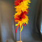 Kahili made from various rooster feathers