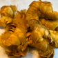 Custom-dyed Brown & Gray Goose Coquille Feathers
