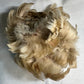 Custom-dyed Brown & Gray Goose Coquille Feathers