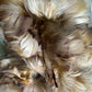 Custom-dyed Brown & Gray Goose Coquille Feathers