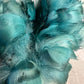 Custom-dyed Blues & Purple Goose Coquille feathers
