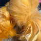 Custom-dyed Yellow & Orange Goose Coquille Feathers