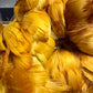 Custom-dyed Yellow & Orange Goose Coquille Feathers