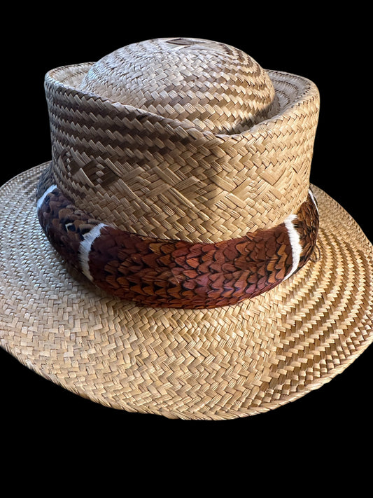 25" extra thick Classic Ringneck Pheasant Humu Papa (feather hat band)