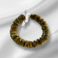 22-1/2' Multicolored custom-dyed goose PoePoe lei hulu (feather lei)