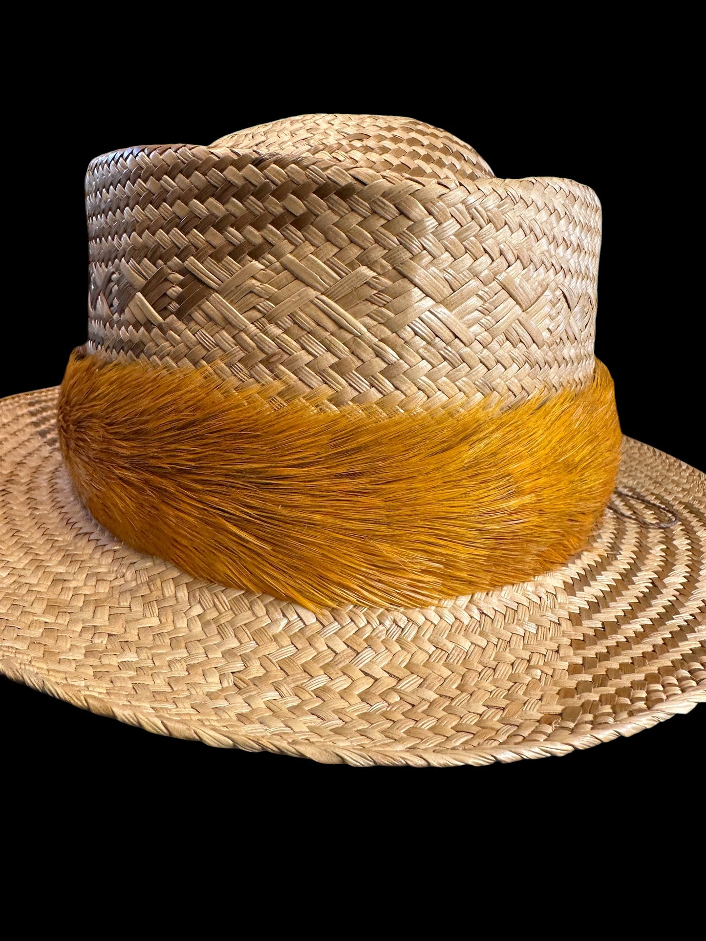 25' Classic Golden Pheasant humu papale (feather hat band)