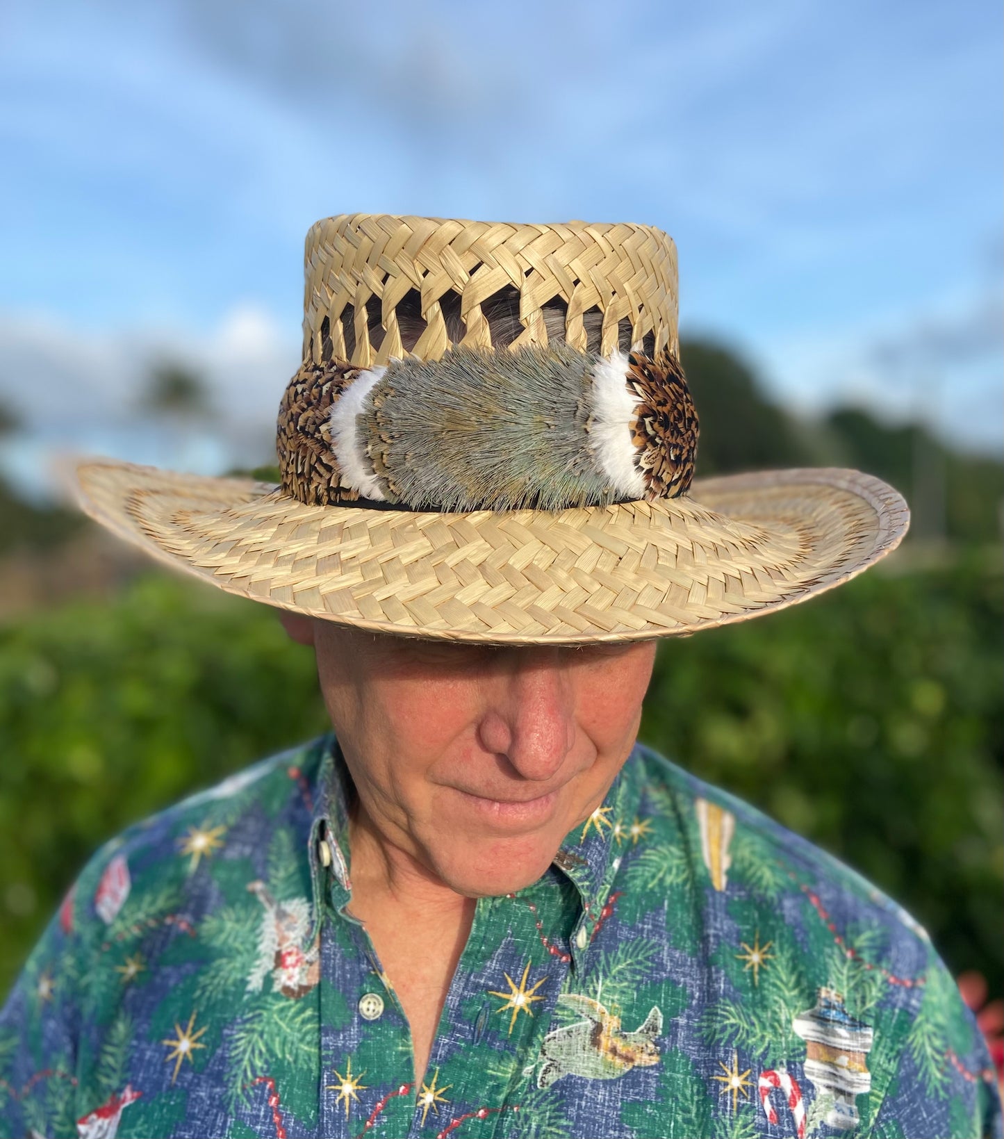 Ringneck Pheasant Humu Papale (feather hat band)
