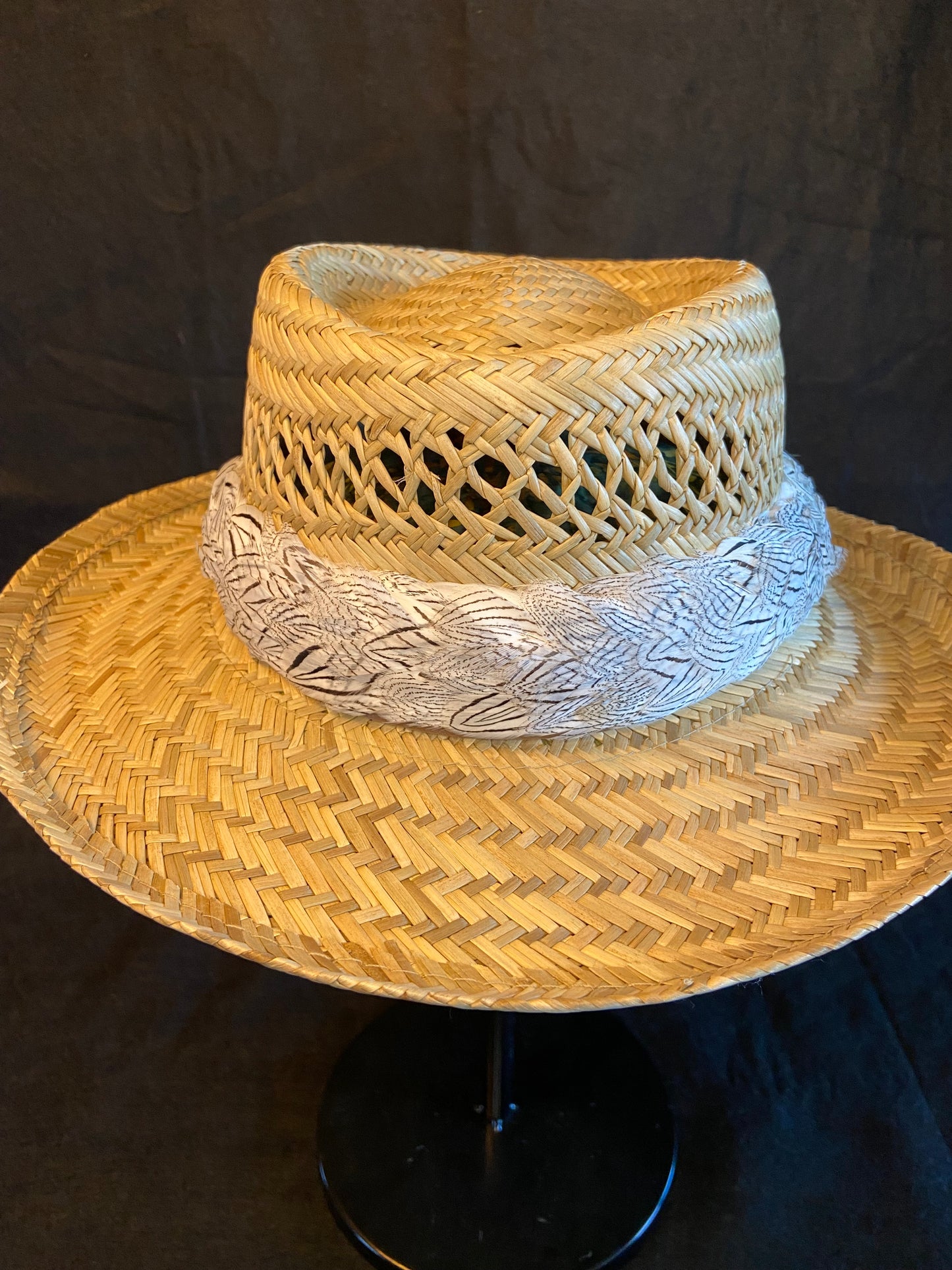Silver Pheasant Humu Papale (feather hat band)