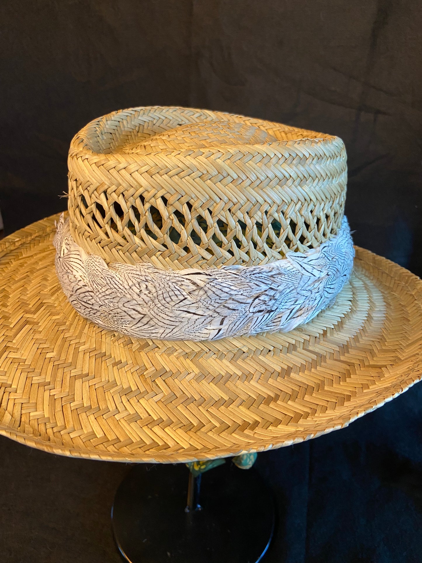 Silver Pheasant Humu Papale (feather hat band)